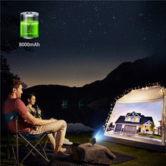 C1000 Upgraded DLP Mini Projector Home Outdoor Portable HD Projection Device (CE Certified)