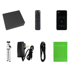 HOTACK D047E Wireless Bluetooth-compatible Projector Portable Home Theater Projector Mini Screenless TV Touch Android Projector