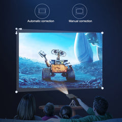 HOTACK D047E Wireless Bluetooth-compatible Projector Portable Home Theater Projector Mini Screenless TV Touch Android Projector