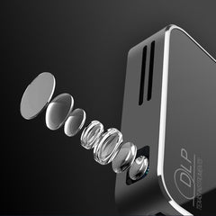 HOTACK D047E Wireless Bluetooth-compatible Projector Portable Home Theater Projector Mini Screenless TV Touch Android Projector
