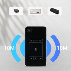 HOTACK D047E Wireless Bluetooth-compatible Projector Portable Home Theater Projector Mini Screenless TV Touch Android Projector