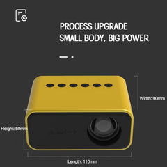 YITAN YT500 24 ANSI Mini Projector Home Theater Projector 100Inch Image Display for Phone, Laptop, Computer