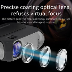 T7 1080P HD Video Mini Projector Portable 200ANSI Movie Projector with Synchronize Smartphone Screen Function
