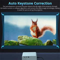 L012AH Remote Electric Focus Bluetooth-compatible Portable 110 ANSI Home Theater Projector (CE)