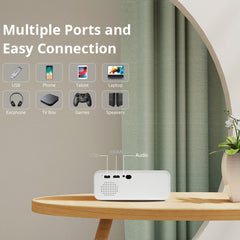 L012AH Remote Electric Focus Bluetooth-compatible Portable 110 ANSI Home Theater Projector (CE)