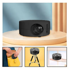 E60 Home Theater Mini USB Movie Projector with Wired Screen Mirroring for Smartphones