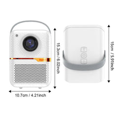 HONGTOP P10 Android 10 Allwinner H700 WiFi6 Bluetooth-compatible HD Video Home Theater LED Projector, 2+8G