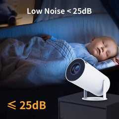 HY300-RK3566 Portable Mini Projector WiFi Bluetooth-compatible HD Video Home Theater LED Projector