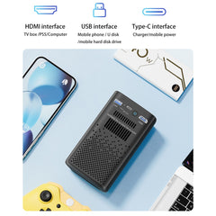 C900 Android 9.0 WiFi Mini DLP Projector 960x540P High Definition Pocket Home Theater