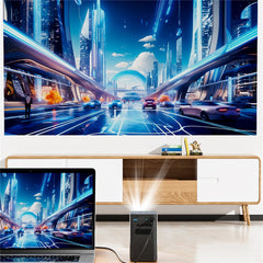 C900 Android 9.0 WiFi Mini DLP Projector 960x540P High Definition Pocket Home Theater
