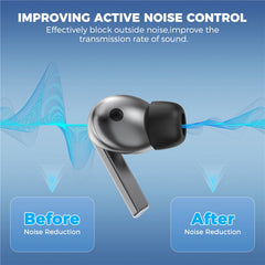 AHASTYLE WG168 3 Pairs For Samsung Galaxy Buds3 Pro Silicone Ear Tips Bluetooth-Compatible Earbuds Caps, Size: S + M + L - TechGearPal