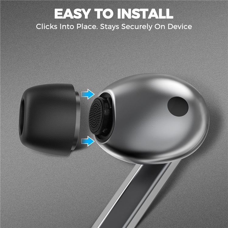 AHASTYLE WG168 3 Pairs For Samsung Galaxy Buds3 Pro Silicone Ear Tips Bluetooth-Compatible Earbuds Caps, Size: S + M + L - TechGearPal