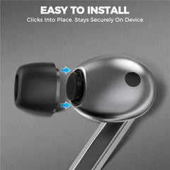 AHASTYLE WG168 3 Pairs For Samsung Galaxy Buds3 Pro Silicone Ear Tips Bluetooth-Compatible Earbuds Caps, Size: S + M + L - TechGearPal