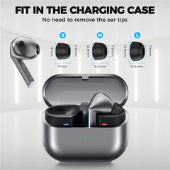 AHASTYLE WG168 3 Pairs For Samsung Galaxy Buds3 Pro Silicone Ear Tips Bluetooth-Compatible Earbuds Caps, Size: S + M + L - TechGearPal