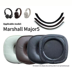 1 Pair For Marshall Major V Headphone Ear Pads Replacement Protein Leather Cushions - TechGearPal