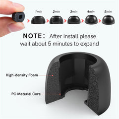 AHASTYLE WG36 3 Pairs Eartips For Samsung Galaxy Buds Pro Silicone Ear Caps Cushion Replacement, Size: S + M + L - TechGearPal