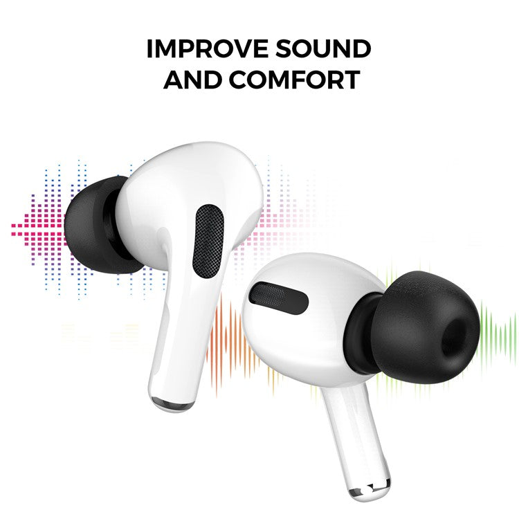 AHASTYLE WG28 3 Pairs S / M / L Size Earbuds Covers for Apple AirPods Pro / AirPods Pro 2 Replacement Memory Foam In-ear Earphone Eartips - TechGearPal