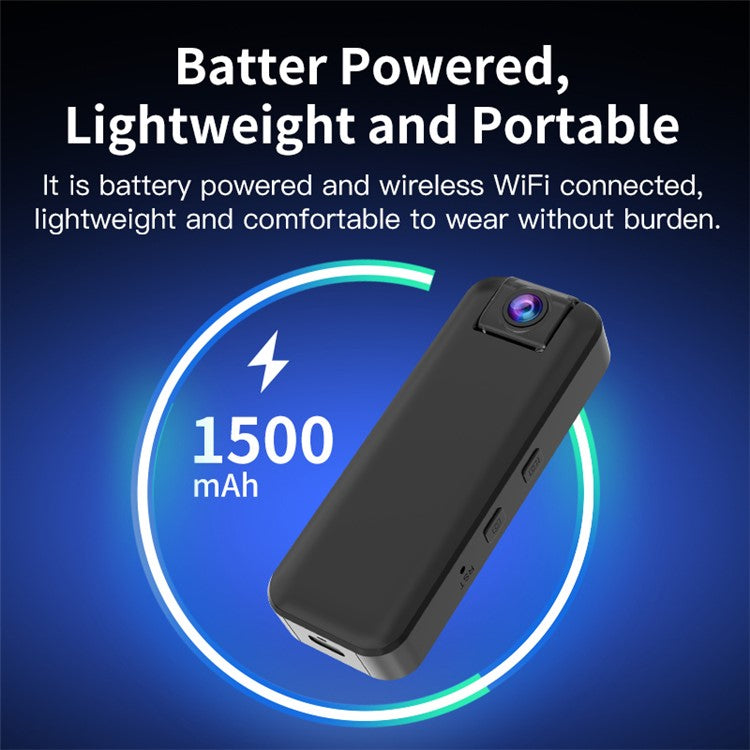 L15WIFI Outdoor Sports Video Recording Camera DV Rotatable Lens WiFi HD Infrared Night Vision Camera - TechGearPal