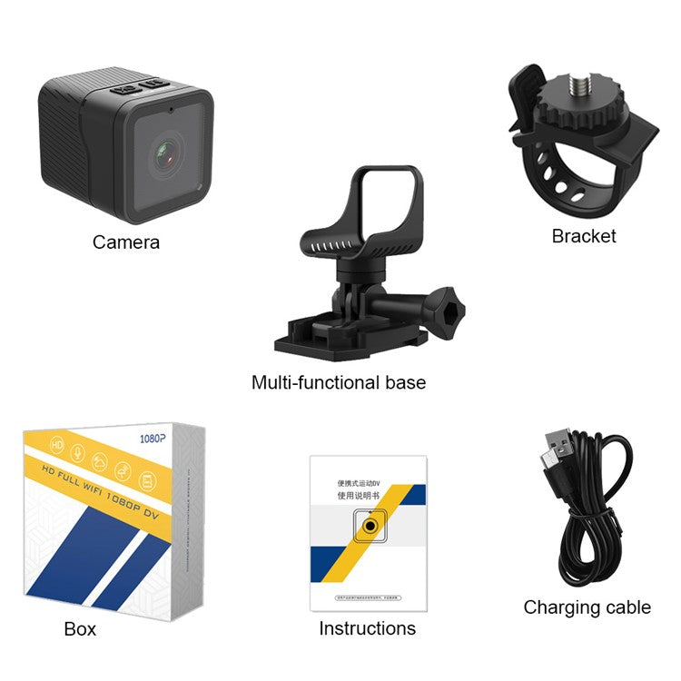 Z03 1080P HD Waterproof Outdoor Sports Cycling Camera WiFi Video Recorder Camera - TechGearPal