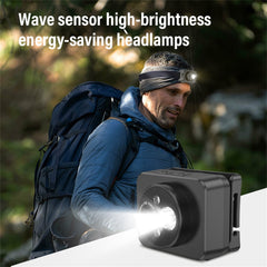 D8 Outdoor Portable HD Head Mounted Camera Sports 1080P Video Recording LED Headlight - TechGearPal