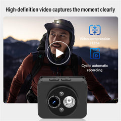 D8 Outdoor Portable HD Head Mounted Camera Sports 1080P Video Recording LED Headlight - TechGearPal
