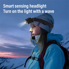 D9 Hands Free HD Headlamp Camera Outdoor Sports 1080P Video Recording Smart Sensor LED Light - TechGearPal