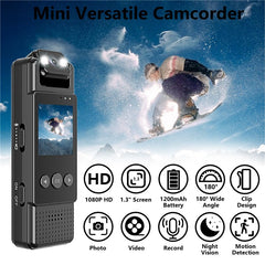 L12 HD Night Vision Portable WiFi Camcorder Mini 1080P Action Camera - TechGearPal