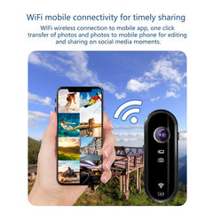 C3 Pro Thumb Action Camera 1080P HD Small Body Camera with Car Holder Car Charger for POV Vlogging Recording - TechGearPal