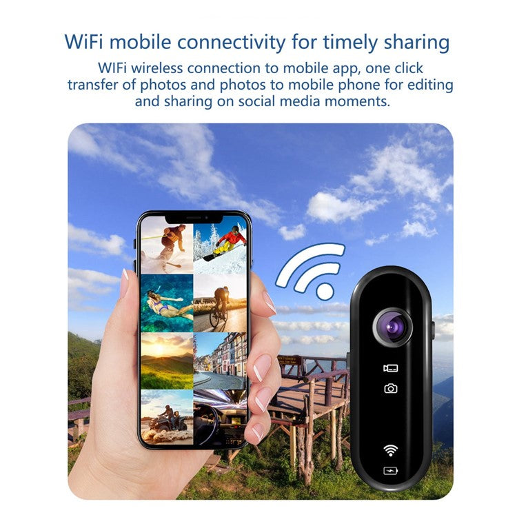 C3 Pro Thumb Action Camera 1080P HD Small Body Camera for Hands-Free POV Vlogging Recording - TechGearPal