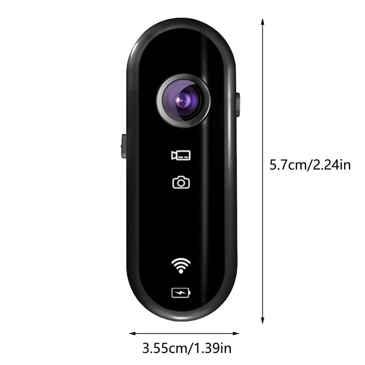 C3 Pro Thumb Action Camera 1080P HD Small Body Helmet Camera with Bicycle Holder for POV Vlogging Recording - TechGearPal