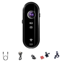 C3 Pro Thumb Action Camera 1080P HD Small Body Helmet Camera with Bicycle Holder for POV Vlogging Recording - TechGearPal