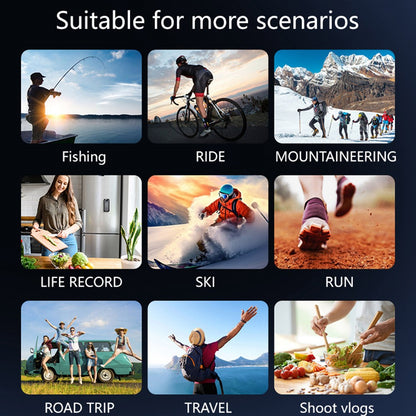 DV01 1.6 Inch 1080P HD Action Camera Loop Recording Outdoor Vlog Shooting WiFi Camcorder Built In Fill Light - TechGearPal