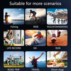 DV01 1.6 Inch 1080P HD Action Camera Loop Recording Outdoor Vlog Shooting WiFi Camcorder Built In Fill Light - TechGearPal
