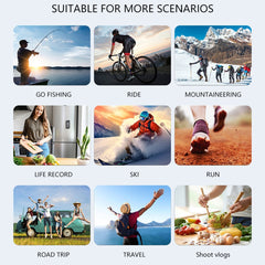 DV02 1.54 Inch HD Sports Camera Chest Worn Video Recorder Cycling Vlogging Outdoor Filming WiFi Camera