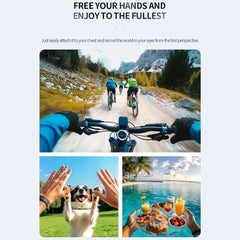 DV02 1.54 Inch HD Sports Camera Chest Worn Video Recorder Cycling Vlogging Outdoor Filming WiFi Camera