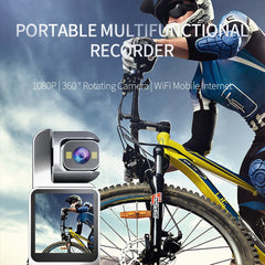 DV02 1.54 Inch HD Display Action Camera Chest Mount Video Recorder Outdoor Cycling WIFI Camera with 32GB Card + Card Reader