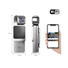 DV02 1.54 Inch HD Display Action Camera Chest Mount Video Recorder Outdoor Cycling WIFI Camera with 32GB Card + Card Reader