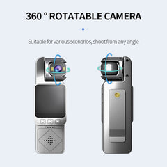 DV02 1.54 Inch HD Display Action Camera Chest Mount Video Recorder Outdoor Cycling WIFI Camera with 32GB Card + Card Reader