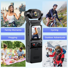 L18 1.69 Inch Touch Screen 4K Wireless Action Camera Gyroscope Stabilization Pocket Camera for Outdoor Recording
