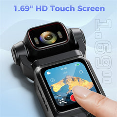 L18 1.69 Inch Touch Screen 4K Wireless Action Camera Gyroscope Stabilization Pocket Camera for Outdoor Recording
