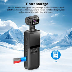 M12 4K Outdoor Sports Camera Night Vision Anti Shake WiFi Pocket Action Cam, with 32GB TF Card