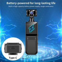 M12 4K Outdoor Sports Camera Night Vision Anti Shake WiFi Pocket Action Cam, with 32GB TF Card