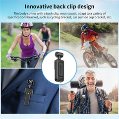 M12 4K Outdoor Sports Camera Night Vision Anti Shake WiFi Pocket Action Cam, No TF Card