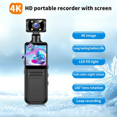 M12 4K Outdoor Sports Camera Night Vision Anti Shake WiFi Pocket Action Cam, No TF Card