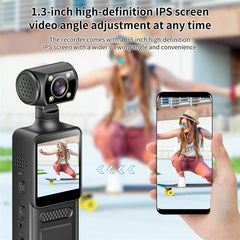 M12 4K Outdoor Sports Camera Night Vision Anti Shake WiFi Pocket Action Cam, No TF Card