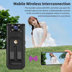 M11-A 4K Outdoor Sports Camera Night Vision Portable WiFi Pocket Action Cam with Rotating Lens, with 32GB Card