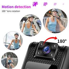 M11-A 4K Outdoor Sports Camera Night Vision Portable WiFi Pocket Action Cam with Rotating Lens, with 32GB Card