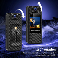 M11-A 4K Outdoor Sports Camera Night Vision Portable WiFi Pocket Action Cam with Rotating Lens, with 32GB Card
