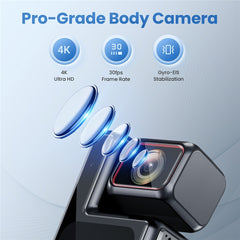 L17 1.69 Inch 4K Wireless Action Camera EIS Anti Shake Touch Screen Sports Camcorder for Vlogging