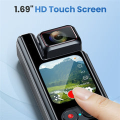 L17 1.69 Inch 4K Wireless Action Camera EIS Anti Shake Touch Screen Sports Camcorder with 32GB Card + Card Reader